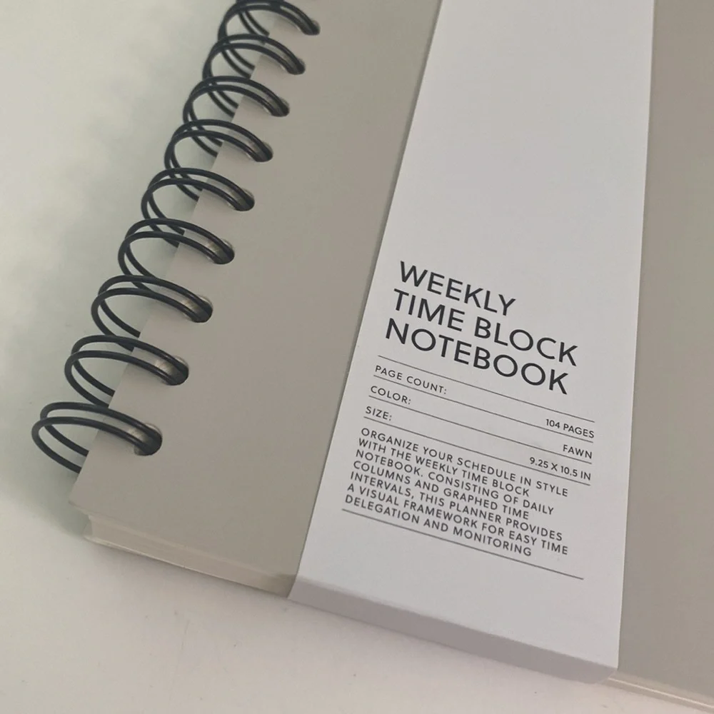 Cloth & Paper Time Block Notebook and Stickers - Picture 5 of 5